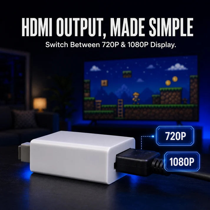 🎮 Classic Console to HDMI Adapter – Plug & Play 1080P Converter