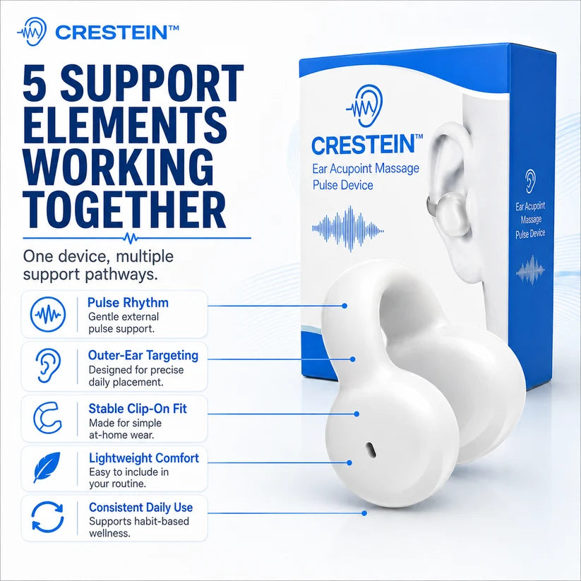 🔥 Crestein™ Ear Acupoint Massage Pulse Device ✨ New for 2026 👂💫 Limited Stock Available — Shop Before It’s Gone