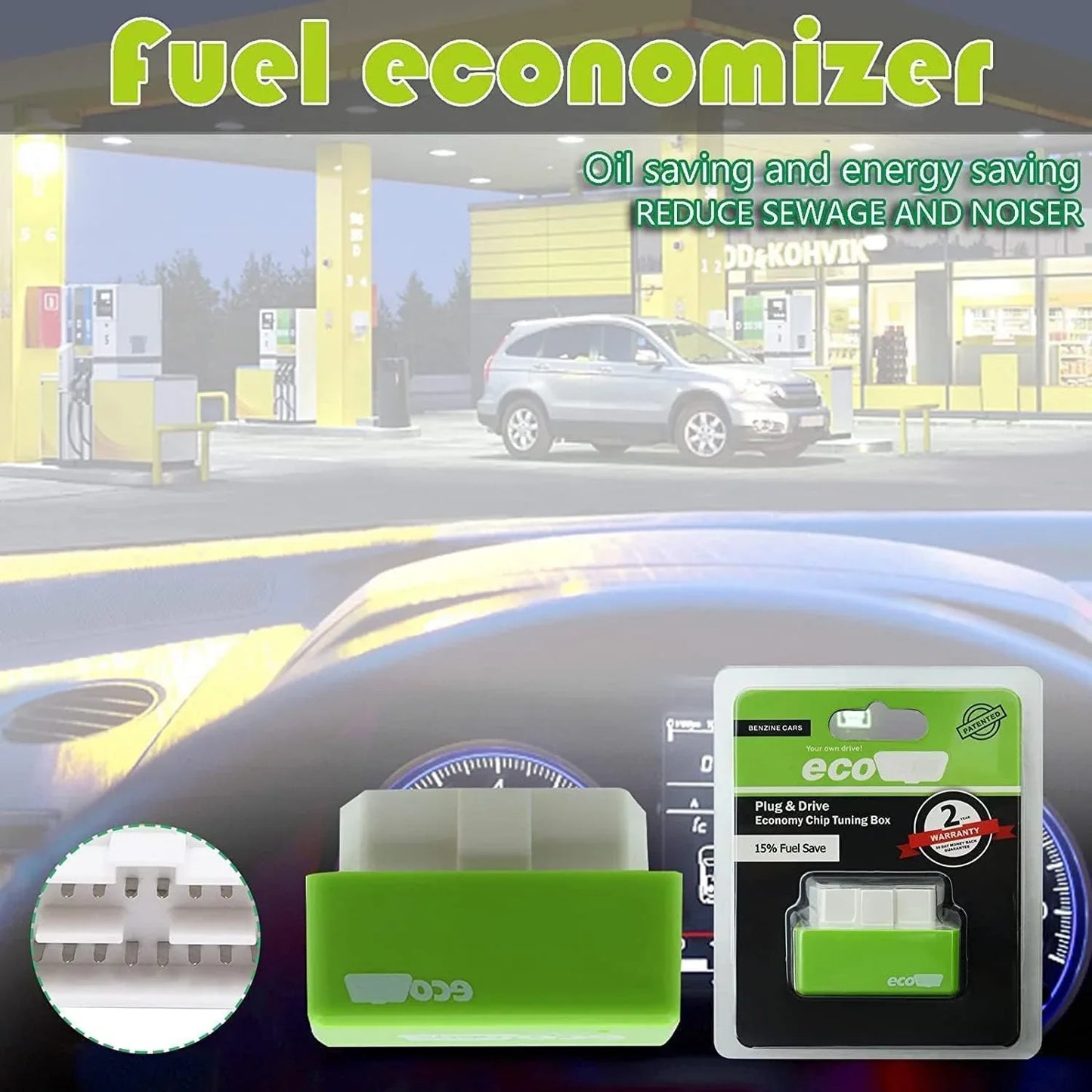 ⚡ OBD2 ECO Power & Fuel Saver Device