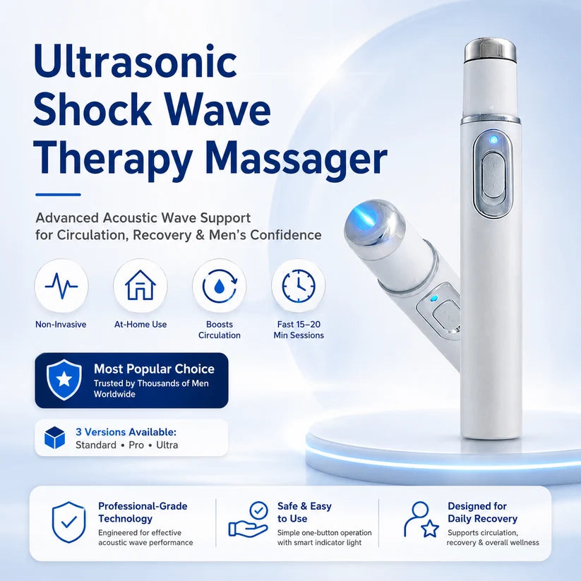 🔥Advanced Acoustic Shockwave Therapy  stamina, and male performance confidence, relieving muscle pain, joint stiffness, tendon discomfort💪
