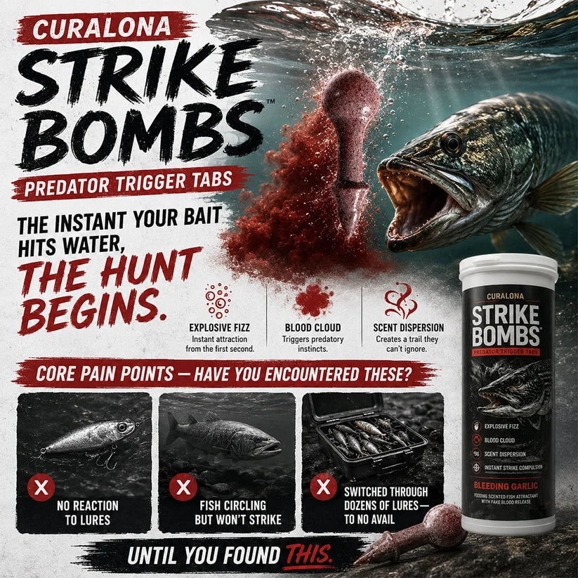 𝐎𝐟𝐟𝐢𝐜𝐢𝐚𝐥 𝐁𝐫𝐚𝐧𝐝 𝐒𝐭𝐨𝐫𝐞 |✅Curalona® Strike Bombs — New Freshwater & Saltwater Bait That Bleeds, Fizzes & Triggers Big Predators