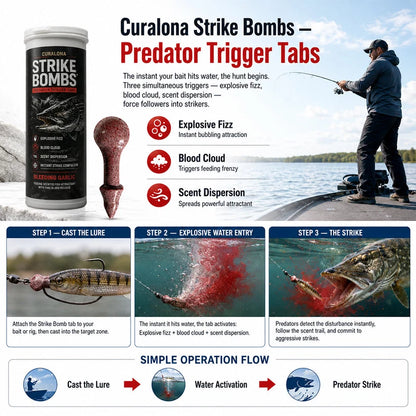 𝐎𝐟𝐟𝐢𝐜𝐢𝐚𝐥 𝐁𝐫𝐚𝐧𝐝 𝐒𝐭𝐨𝐫𝐞 |✅Curalona® Strike Bombs — New Freshwater & Saltwater Bait That Bleeds, Fizzes & Triggers Big Predators
