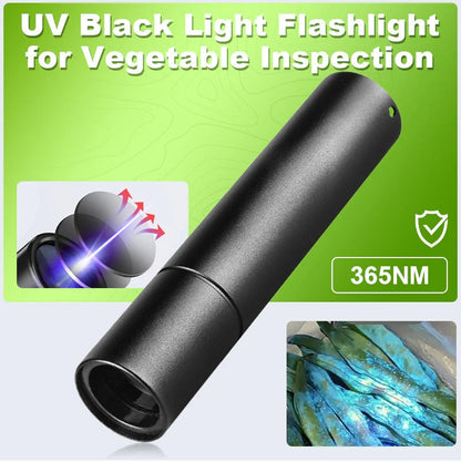🔦🌿UV Black Light Flashlight for Vegetable Inspection