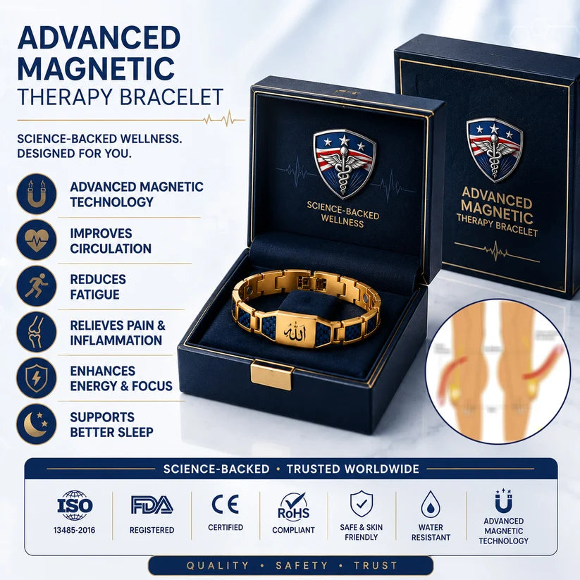✨🔥Men's Neodymium Magnetic Vitality Revival Therapy Bracelet