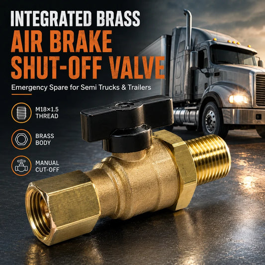 Solid Brass Front Air Brake Cut Off Valve