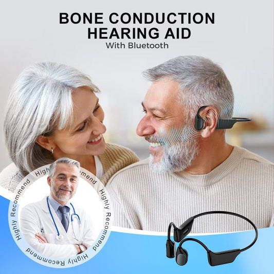 🎄💖Final 3 Hours:50%ОFF💥BQYOOM™ Bone Conduction Smart Hearing Aid Bluetooth Earphones（Black Friday Special Sale）
