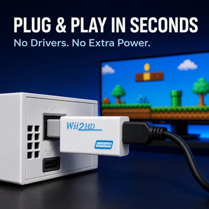 🎮 Classic Console to HDMI Adapter – Plug & Play 1080P Converter
