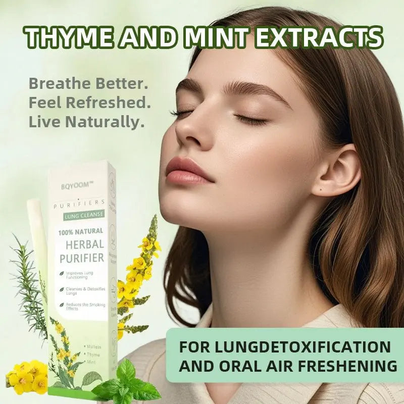 🔥🔥Final 3 Hours: 70% OFF BQYOOM™ Mullein Relaxation Stick – Soothes Lungs, Detoxifies, Freshens Breath