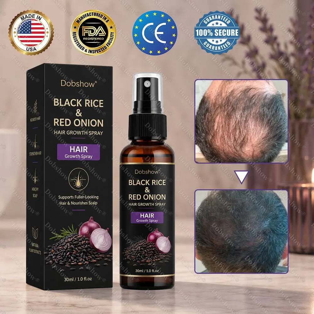 🔥Dobshow® Black Rice & Red Onion Hair Growth Spray