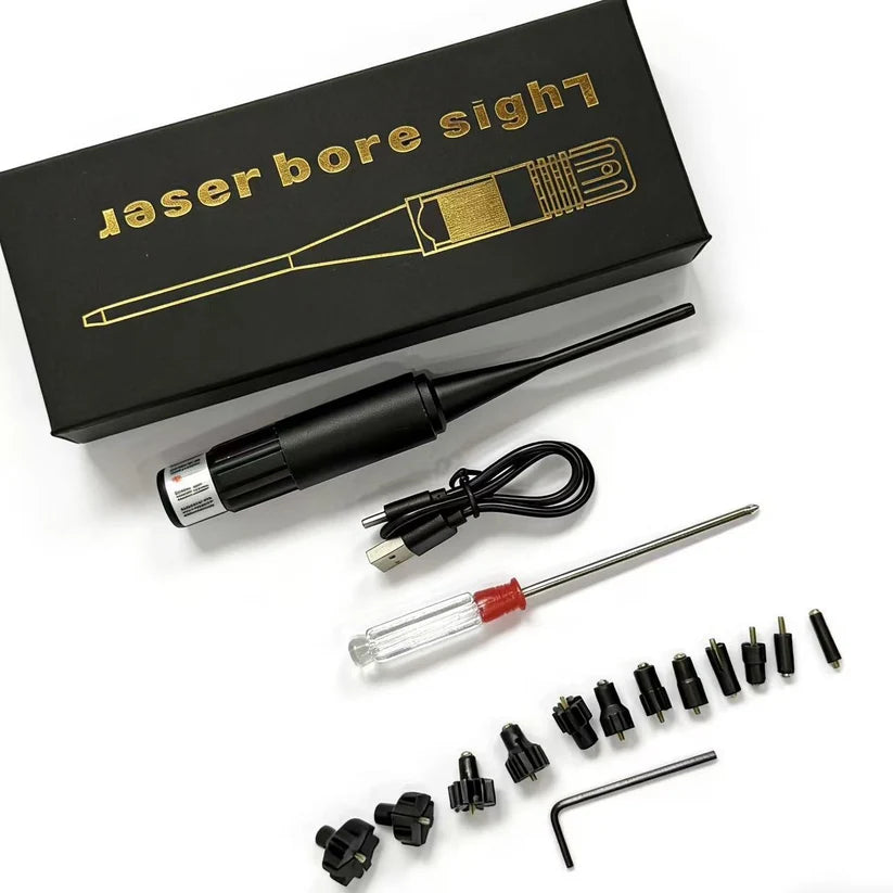 Professional Laser Bore Sight Kit Multiple Caliber Upgraded Green Bore Sighter