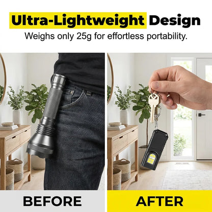 💥 [50% OFF Limited Time] 🔥 Magnetic Mini Keychain Flashlight | Ultralight (25g)