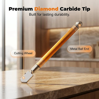 🥳2026 HOT SALE🥳💞50K+ SOLD!🔧💎 49% OFF! Professional Diamond Glass Cutter – Precision carbide tip, alloy handle & anti‑slip grip. Clean cuts on tiles, mirrors & thick glass – save on professional fees! 🛠️✨