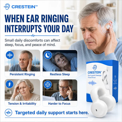 🔥 Crestein™ Ear Acupoint Massage Pulse Device ✨ New for 2026 👂💫 Limited Stock Available — Shop Before It’s Gone