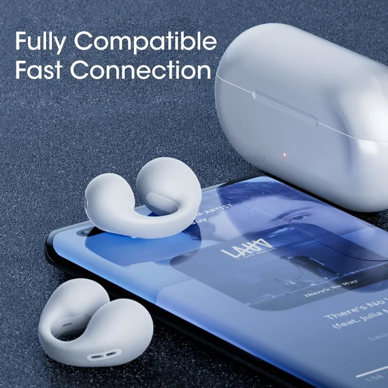 🎅 Sale - 49% OFF🎁 Wireless Ear Clip Bone Conduction Headphones