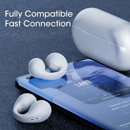 🎅 Sale - 49% OFF🎁 Wireless Ear Clip Bone Conduction Headphones