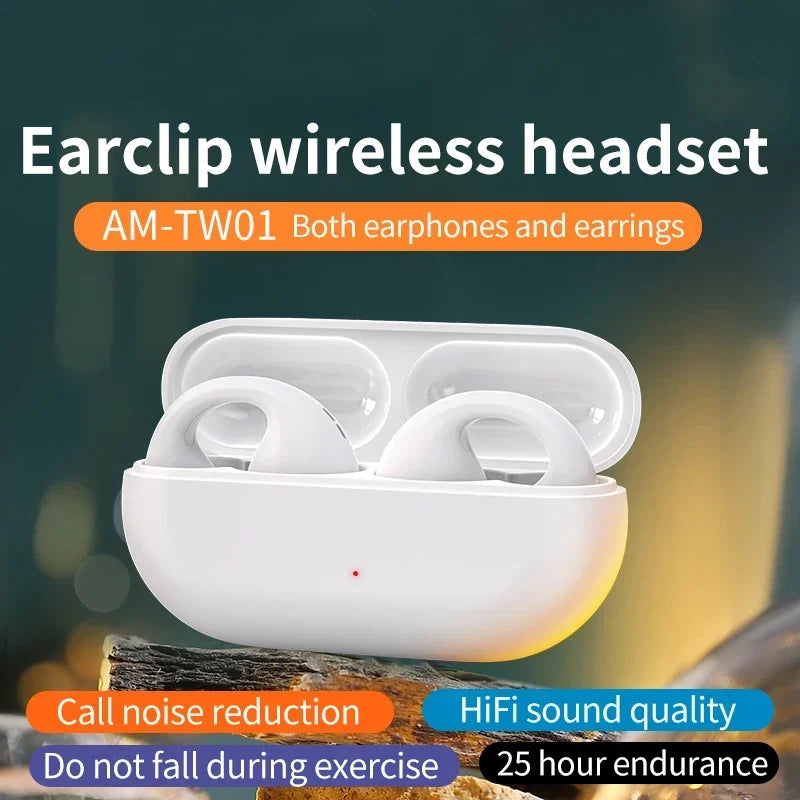 🎅 Sale - 49% OFF🎁 Wireless Ear Clip Bone Conduction Headphones