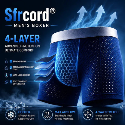 2026 HOT SALE🔥 Alcuras® Premium Leakproof lceSilk Mesh Men's Boxer