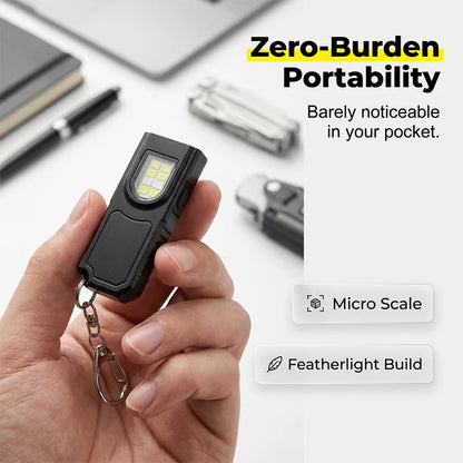 💥 [50% OFF Limited Time] 🔥 Magnetic Mini Keychain Flashlight | Ultralight (25g)