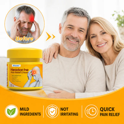 🧠 Alcuras™ Head & Neck Relief Cream ⚡ | 60-Second Fast Comfort ⏱️ | Relieves head pressure, temple pain, neck stiffness, eye strain 👀, migraine-like tension & stress fatigue 💥 | Daily relief for modern life stress 💆‍♀️