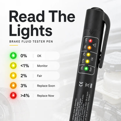 🚗 Portable Brake‐Fluid Tester Pen for DOT 3 / DOT 4 / DOT5.1