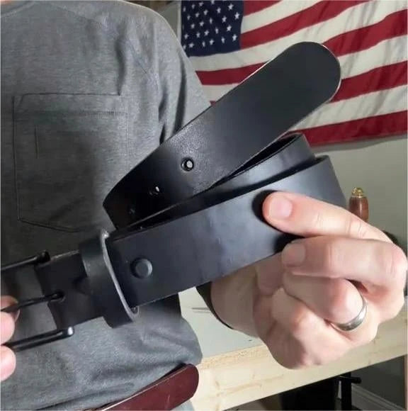 🔥Handmade Full-grain Buffalo Leather Belt