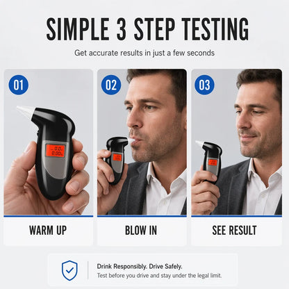 🚗Protect your personal safety and driving license!🔥Portable breathalyzer