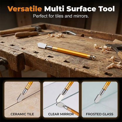 🥳2026 HOT SALE🥳💞50K+ SOLD!🔧💎 49% OFF! Professional Diamond Glass Cutter – Precision carbide tip, alloy handle & anti‑slip grip. Clean cuts on tiles, mirrors & thick glass – save on professional fees! 🛠️✨