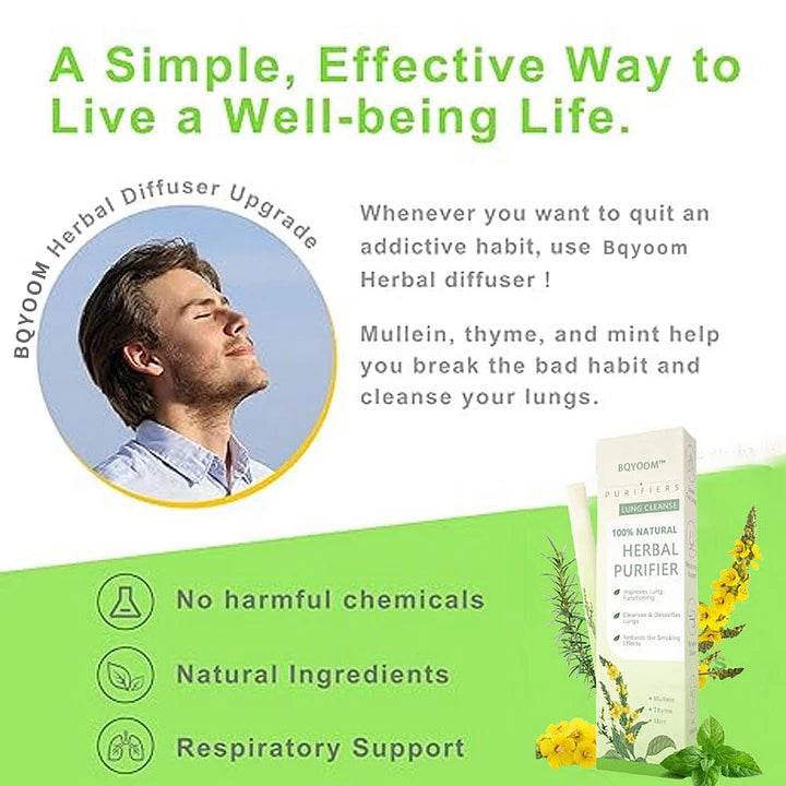 🔥🔥Final 3 Hours: 70% OFF BQYOOM™ Mullein Relaxation Stick – Soothes Lungs, Detoxifies, Freshens Breath