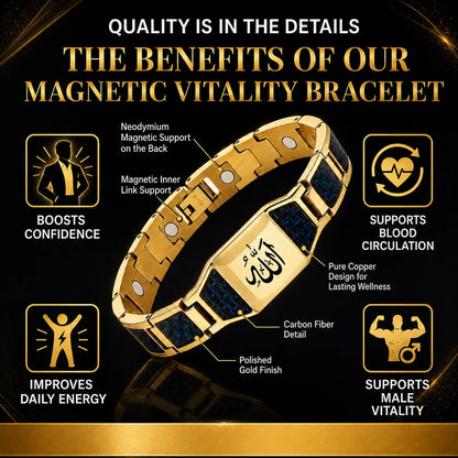✨🔥Men's Neodymium Magnetic Vitality Revival Therapy Bracelet
