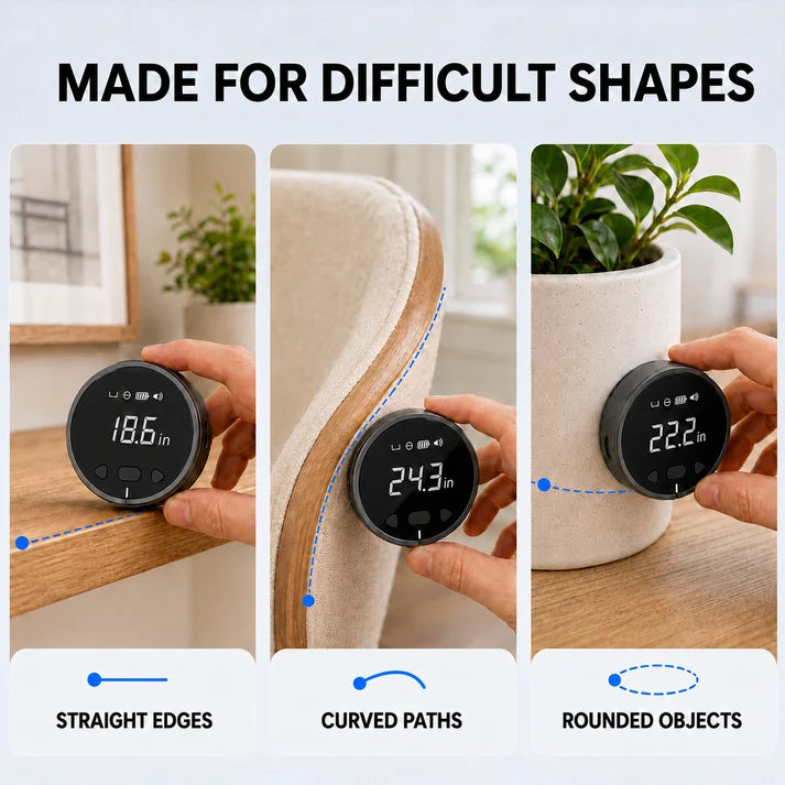 📏 8-in-1 Digital Rolling Tape Measure for Curves, Straight Lines & Irregular Surfaces ✨