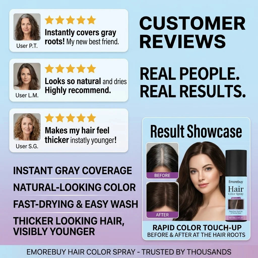 ⚡ Instant Root Cover Spray — Erase Gray Hair Instantly, Look Naturally Younger
