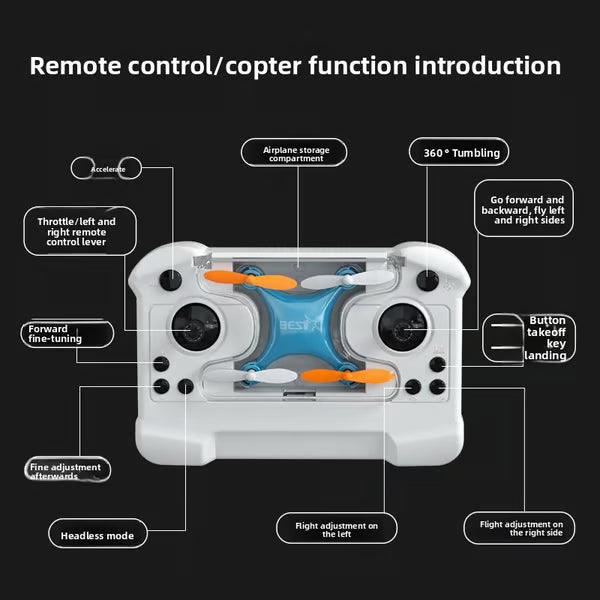 🎉 2026 Mini Unmanned Small Four-axis Remote Control Aircraft