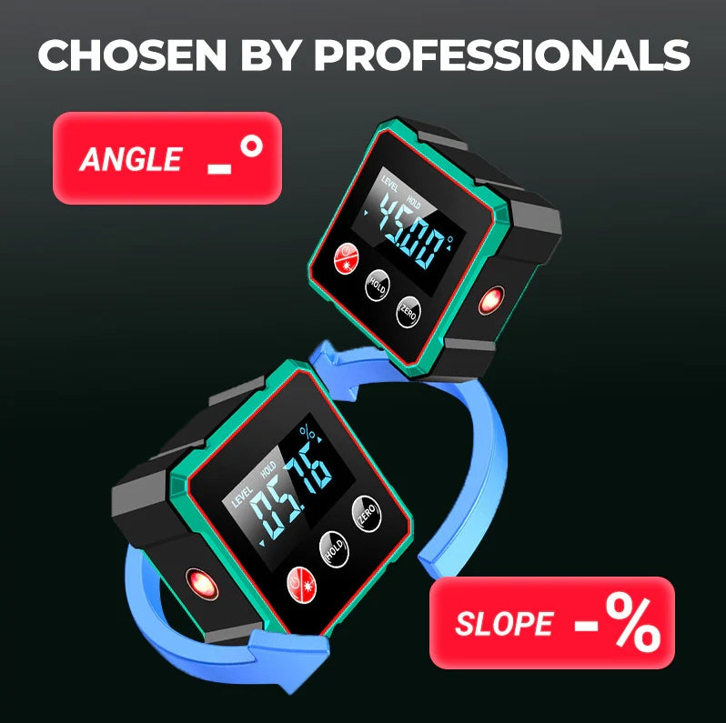 📢🔧 HOT SALE 49% OFF 🔥4-Side Magnetic Digital Angle Gauge with Laser