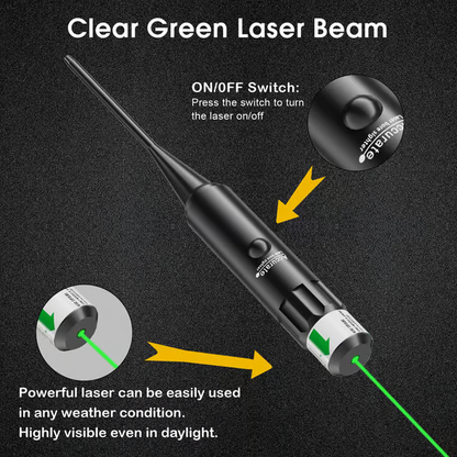 Professional Laser Bore Sight Kit Multiple Caliber Upgraded Green Bore Sighter
