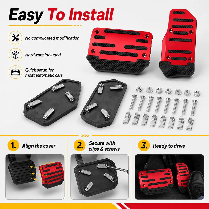 🚗Universal Non-Slip Car Brake & Gas Pedal Cover Set