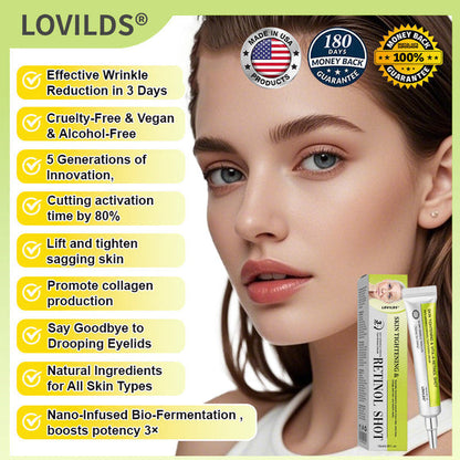 🧠👨‍⚕️Made and shipped from the USA 💫LOVILDS® Skin Tightening & Vita-A Retinol Retinol shot Anti-Wrinkle Firming Tightening cream - Last Day Promotion 50% OFF