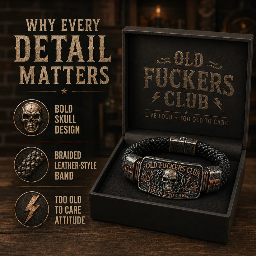 ☠️ Old Fuckers Club & Wild Freedom 🪓 | 2026 Limited Edition Vintage Bracelet