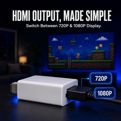 🎮 Classic Console to HDMI Adapter – Plug & Play 1080P Converter