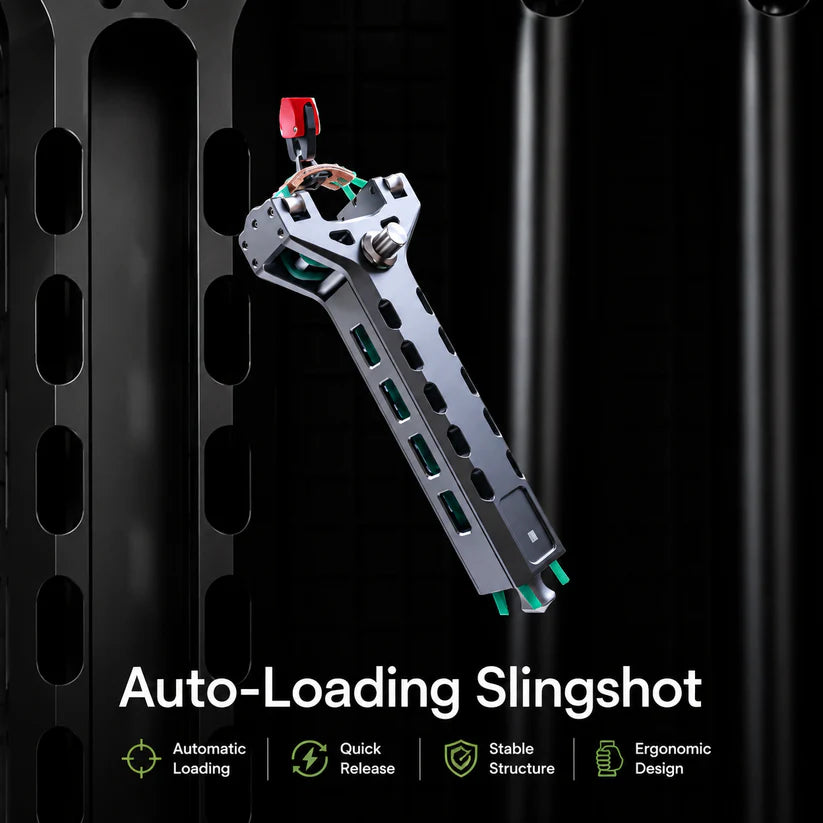 ✨Professional Telescopic Aluminum Alloy Auto-Loading Slingshot Full Kit (200 Steel Balls)