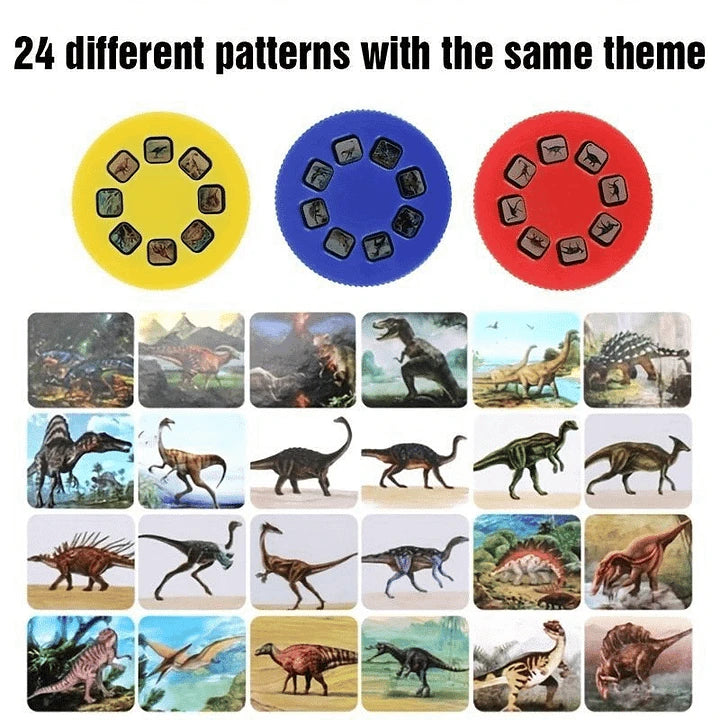🦖 Dinosaur Projector Flashlight, Portable Dinosaur Projector Flashlight, Night Light Te