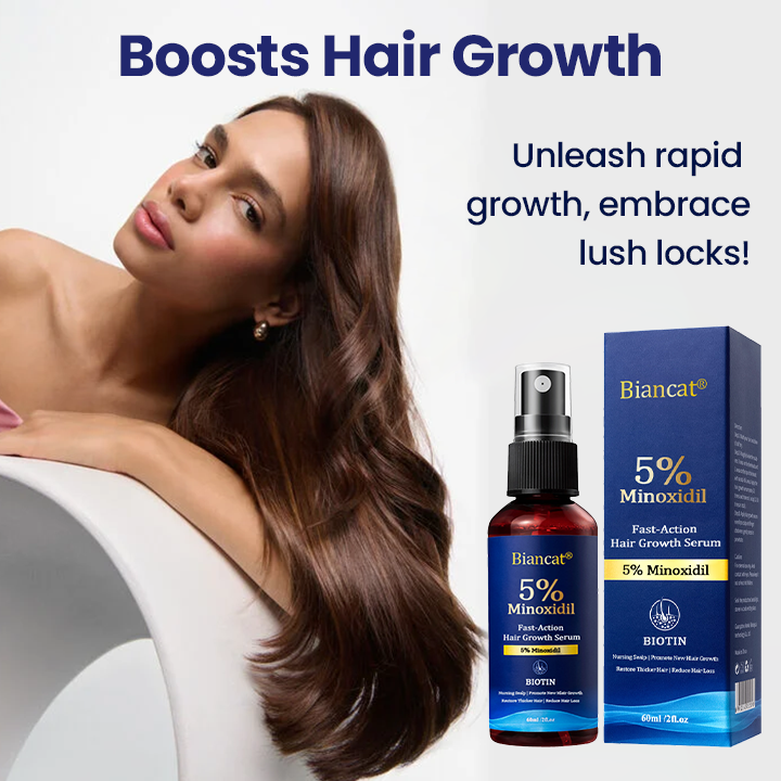 Biancat® Maximum Strength 5% Minoxidil Fast-Action Hair Growth Serum🎉SPECIAL OFFER: 60% OFF This Today Only!🔥