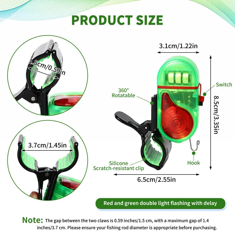 🎣Fishing Bite Alarm with Sound & LED Light