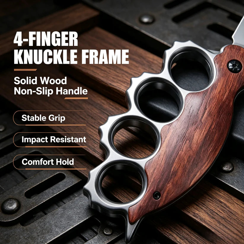 🔥Tiger Finger Fist Tactical Folding Knife🗡️Ideal for outdoor adventures, fishing, and camping with outdoor cooking