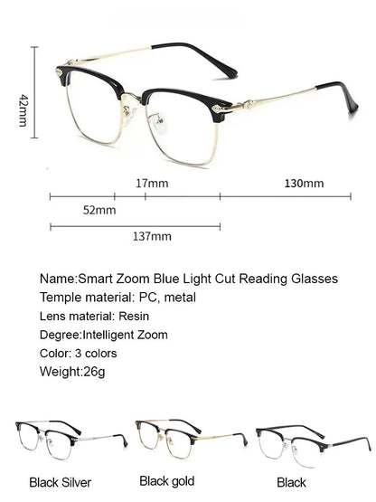 👓Best Selling 48% Off🔥Automatic zoom anti-blue light presbyopia glasses