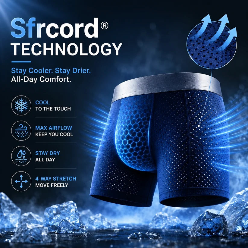 2026 HOT SALE🔥 Alcuras® Premium Leakproof lceSilk Mesh Men's Boxer