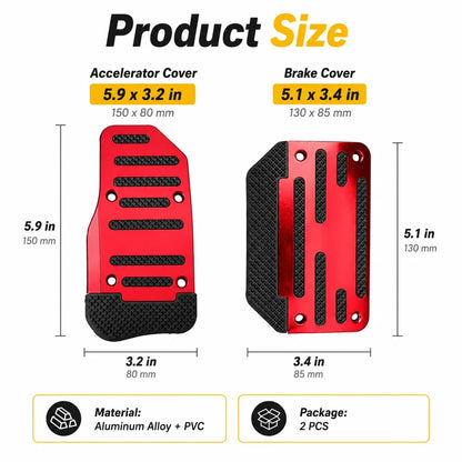 🚗Universal Non-Slip Car Brake & Gas Pedal Cover Set