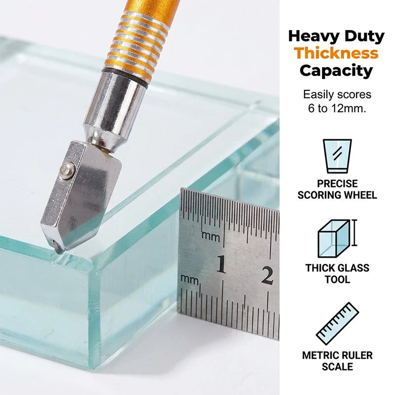 🥳2026 HOT SALE🥳💞50K+ SOLD!🔧💎 49% OFF! Professional Diamond Glass Cutter – Precision carbide tip, alloy handle & anti‑slip grip. Clean cuts on tiles, mirrors & thick glass – save on professional fees! 🛠️✨