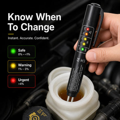 🚗 Portable Brake‐Fluid Tester Pen for DOT 3 / DOT 4 / DOT5.1