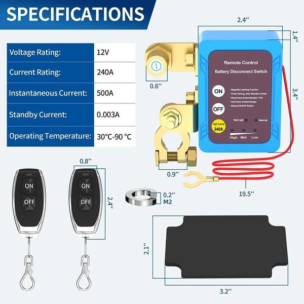 🔒⚡Remote control of car devices for anti-theft safety