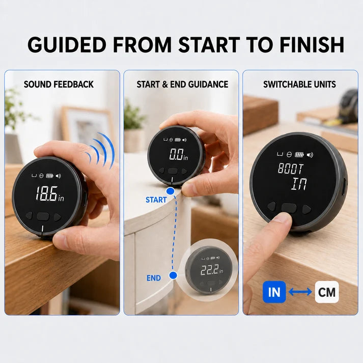 📏 8-in-1 Digital Rolling Tape Measure for Curves, Straight Lines & Irregular Surfaces ✨